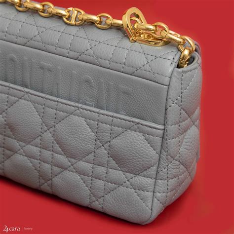 grey dior bag